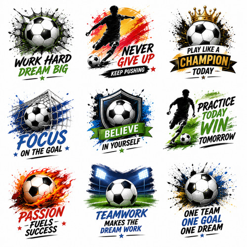 Football lovers stickers uv - 9x,