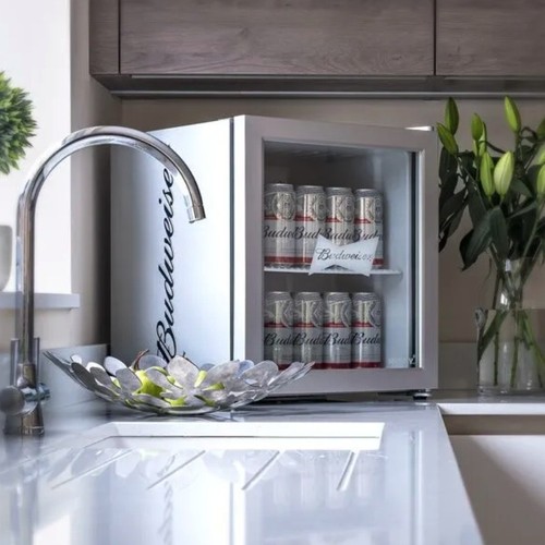 Retro budweiser silver beer - budweiser,